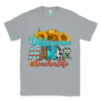 Heather Grey difference maker teacher life Classic Tee - BundleAndBundleShop