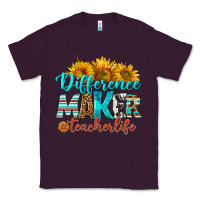 Plum difference maker teacher life Classic Tee - BundleAndBundleShop