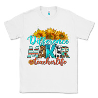 White difference maker teacher life Classic Tee - BundleAndBundleShop