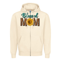 Western Blessed Mom With Sunflower Zipper Hoodie | Teevron
