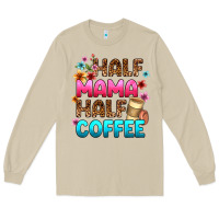 Mushroom half mama half coffee Long Sleeve Tee - Zillion Design Studio