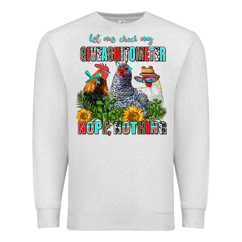 Let Me Check My Giveashitometer Nope Nothing Premium Sweatshirt by AdoDesignShop | Teevron