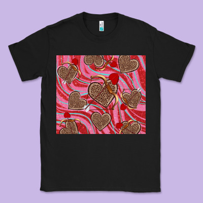 Classic Tee valentine's day hearts bow and arrow