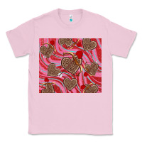 Bubblegum Pink valentine's day hearts bow and arrow Classic Tee - RanaPortraitStore