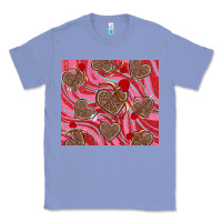 Colony Blue valentine's day hearts bow and arrow Classic Tee - RanaPortraitStore