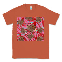 Copper valentine's day hearts bow and arrow Classic Tee - RanaPortraitStore