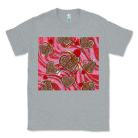 Heather Grey valentine's day hearts bow and arrow Classic Tee - RanaPortraitStore