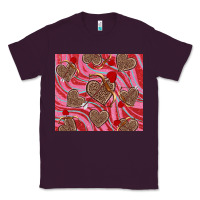 Plum valentine's day hearts bow and arrow Classic Tee - RanaPortraitStore