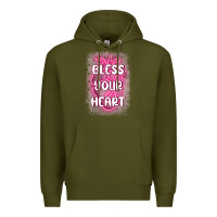Army Green bless your heart Premium Hoodie - MaliasSmallBusiness