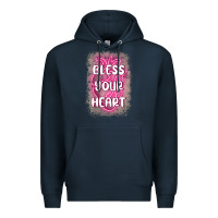 Navy bless your heart Premium Hoodie - MaliasSmallBusiness