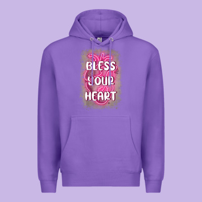 Bless Your Heart Premium Hoodie Designed By Maliassmallbusiness