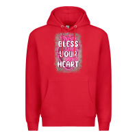 Red bless your heart Premium Hoodie - MaliasSmallBusiness