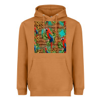 Meerkat macaw parrot seamless pattern Heavyweight Hoodie - HRA Design Shop