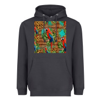 Smoke macaw parrot seamless pattern Heavyweight Hoodie - HRA Design Shop