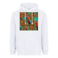 White macaw parrot seamless pattern Heavyweight Hoodie - HRA Design Shop