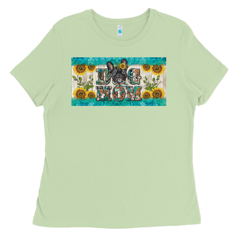Dog Mom French  Bulldog License Plate Template Ladies Tee by BarkalooDesign | Teevron