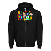 Black autism coffee cups Zipper Hoodie - Zillion Design Studio