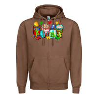 Chestnut autism coffee cups Zipper Hoodie - Zillion Design Studio