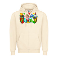 Sandshell autism coffee cups Zipper Hoodie - Zillion Design Studio