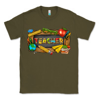 Army Green teacher Classic Tee - texasbilliewilder