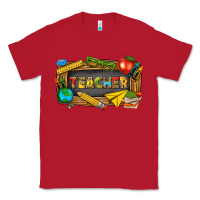 Red teacher Classic Tee - texasbilliewilder
