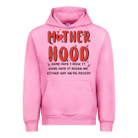 Fuchsia Pink motherhood some day i rock it Urban Hoodie - MaliasSmallBusiness