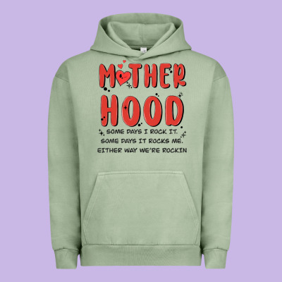 Motherhood Some Day I Rock It Urban Hoodie Designed By Maliassmallbusiness
