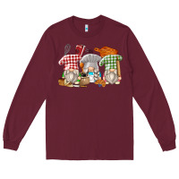Burgundy bakery gnomes Long Sleeve Tee - Zillion Design Studio