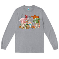 Heather Grey bakery gnomes Long Sleeve Tee - Zillion Design Studio