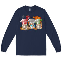Navy bakery gnomes Long Sleeve Tee - Zillion Design Studio