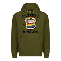 Army Green diversity is my jam Premium Hoodie - MaliasSmallBusiness