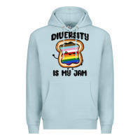 Blue Mist diversity is my jam Premium Hoodie - MaliasSmallBusiness