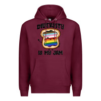 Burgundy diversity is my jam Premium Hoodie - MaliasSmallBusiness