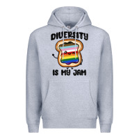 Heather Grey diversity is my jam Premium Hoodie - MaliasSmallBusiness