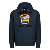Navy diversity is my jam Premium Hoodie - MaliasSmallBusiness