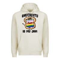 Oatmeal Heather diversity is my jam Premium Hoodie - MaliasSmallBusiness