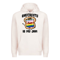 Pale Pink diversity is my jam Premium Hoodie - MaliasSmallBusiness