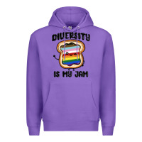 Purple diversity is my jam Premium Hoodie - MaliasSmallBusiness