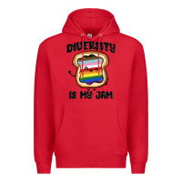 Red diversity is my jam Premium Hoodie - MaliasSmallBusiness
