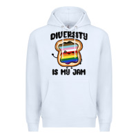 White diversity is my jam Premium Hoodie - MaliasSmallBusiness
