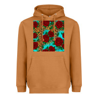 Meerkat leopard roses seamless pattern Heavyweight Hoodie - HRA Design Shop