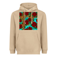 Mushroom leopard roses seamless pattern Heavyweight Hoodie - HRA Design Shop