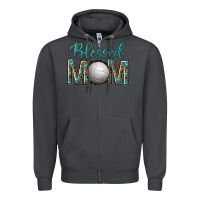Smoke western blessed mom with volleyball Zipper Hoodie - texasbilliewilder