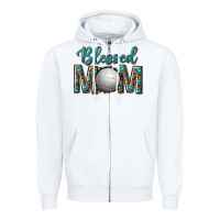 White western blessed mom with volleyball Zipper Hoodie - texasbilliewilder