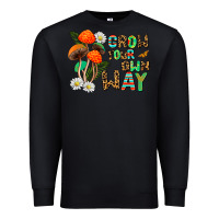 Black grow your own way Premium Sweatshirt - AdoDesignShop