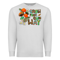 Dove Grey grow your own way Premium Sweatshirt - AdoDesignShop