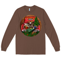 Chestnut Baby Cow Christmas Long Sleeve Tee - RanaPortraitStore