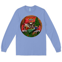 Colony Blue Baby Cow Christmas Long Sleeve Tee - RanaPortraitStore
