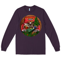 Plum Baby Cow Christmas Long Sleeve Tee - RanaPortraitStore