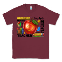 Burgundy teacher Classic Tee - texasbilliewilder